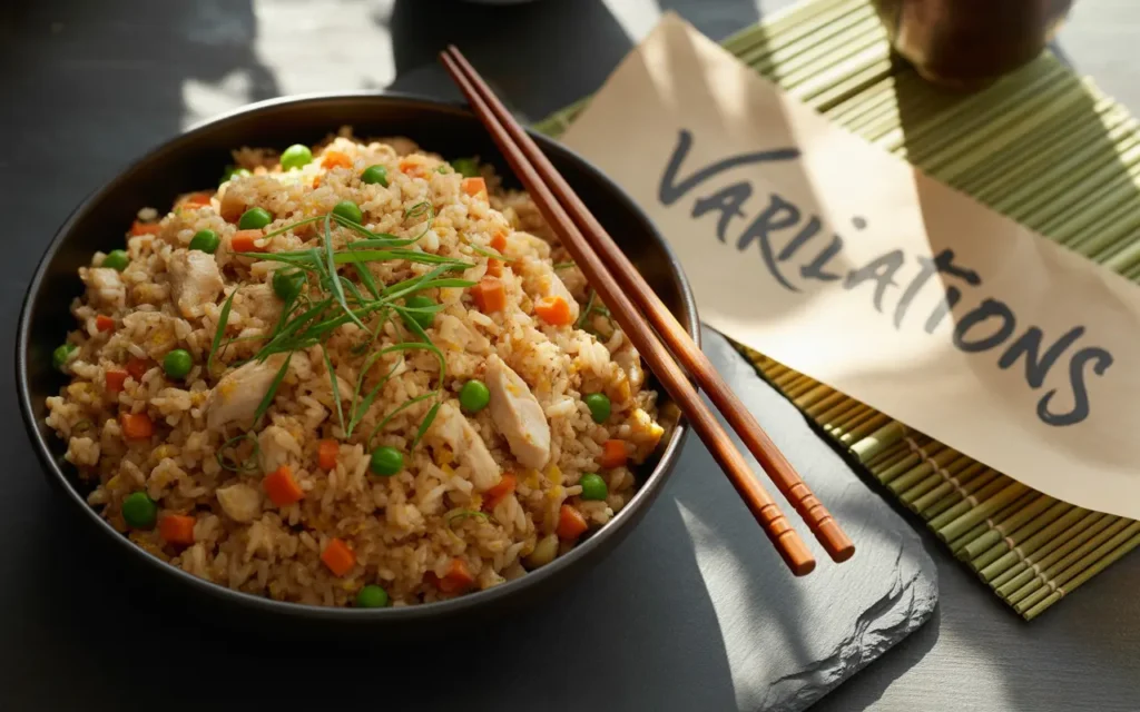 Variations of Chicken Fried Rice
