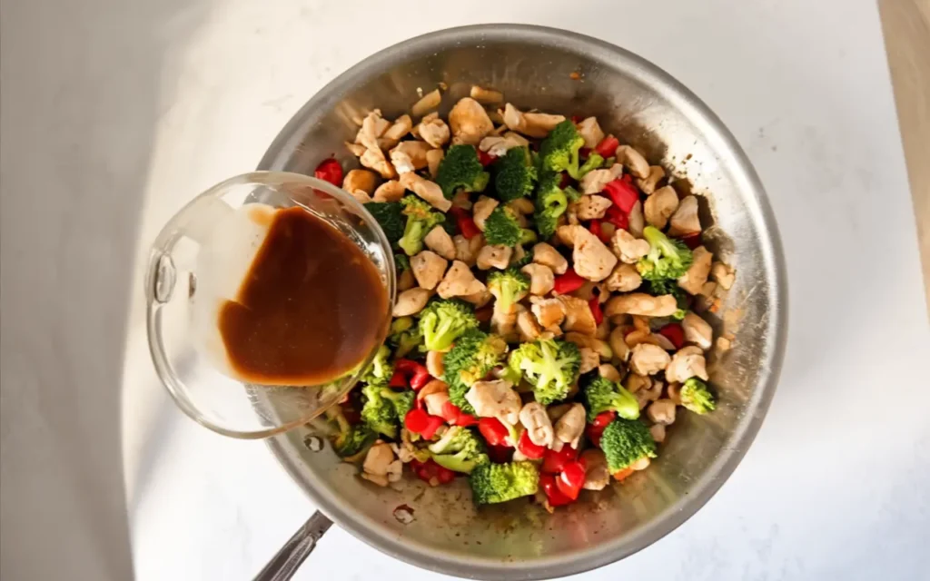 Add the Sauce and Combine