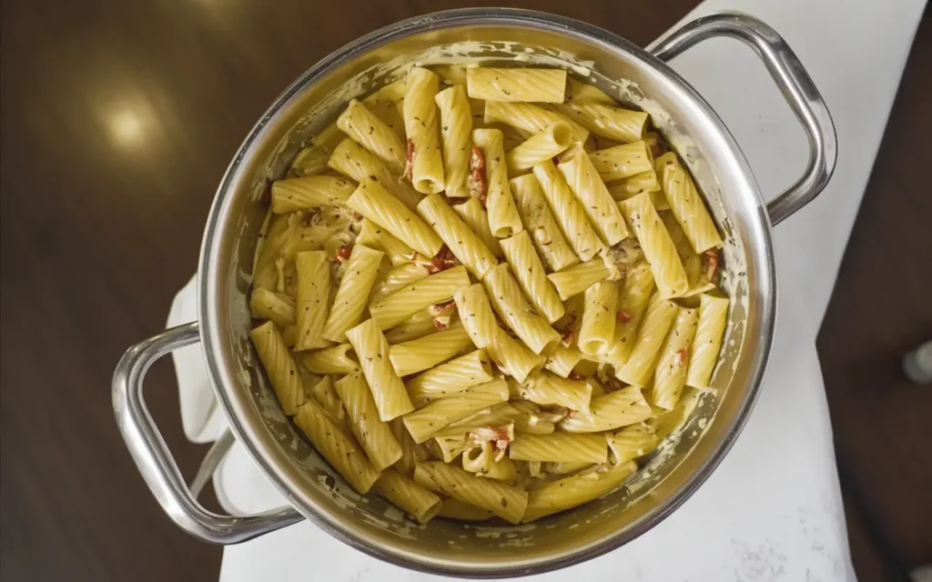 Combine Pasta and Sauce