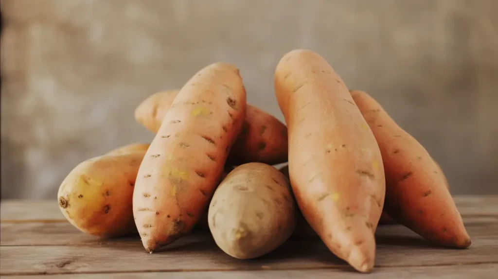 Select firm sweet potatoes