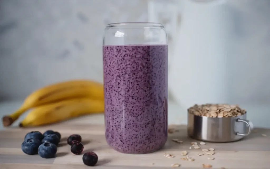 blueberry oatmeal smoothie