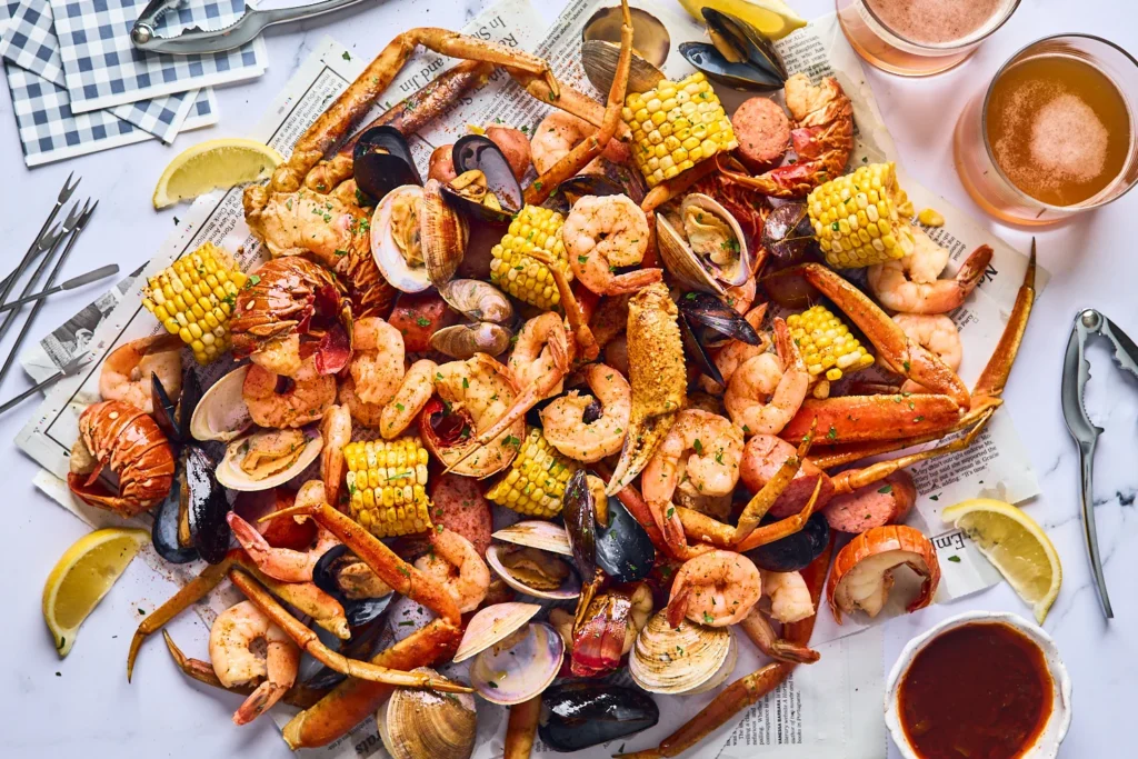 Cajun Seafood Boil with Garlic Butter Sauce
