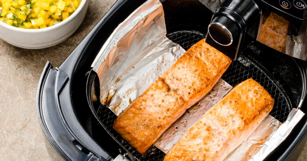 can you put aluminum foil in an air fryer