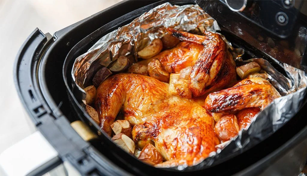 can you put foil inside air fryer