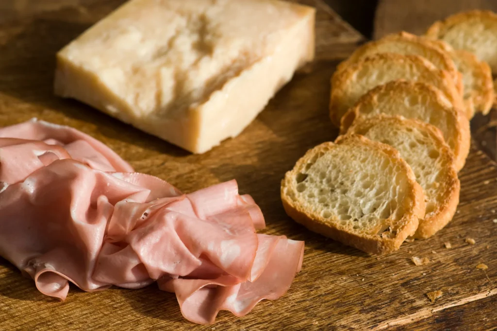 mortadella meat